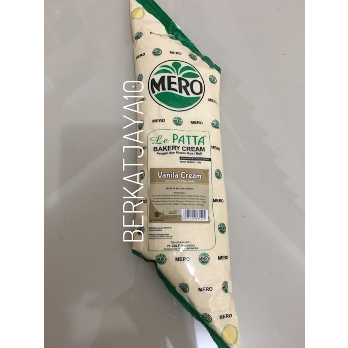 

Da2011Ca Mero Lepatta Bakery Cream Vanila Cream Filling Topping 1Kg Xa201As