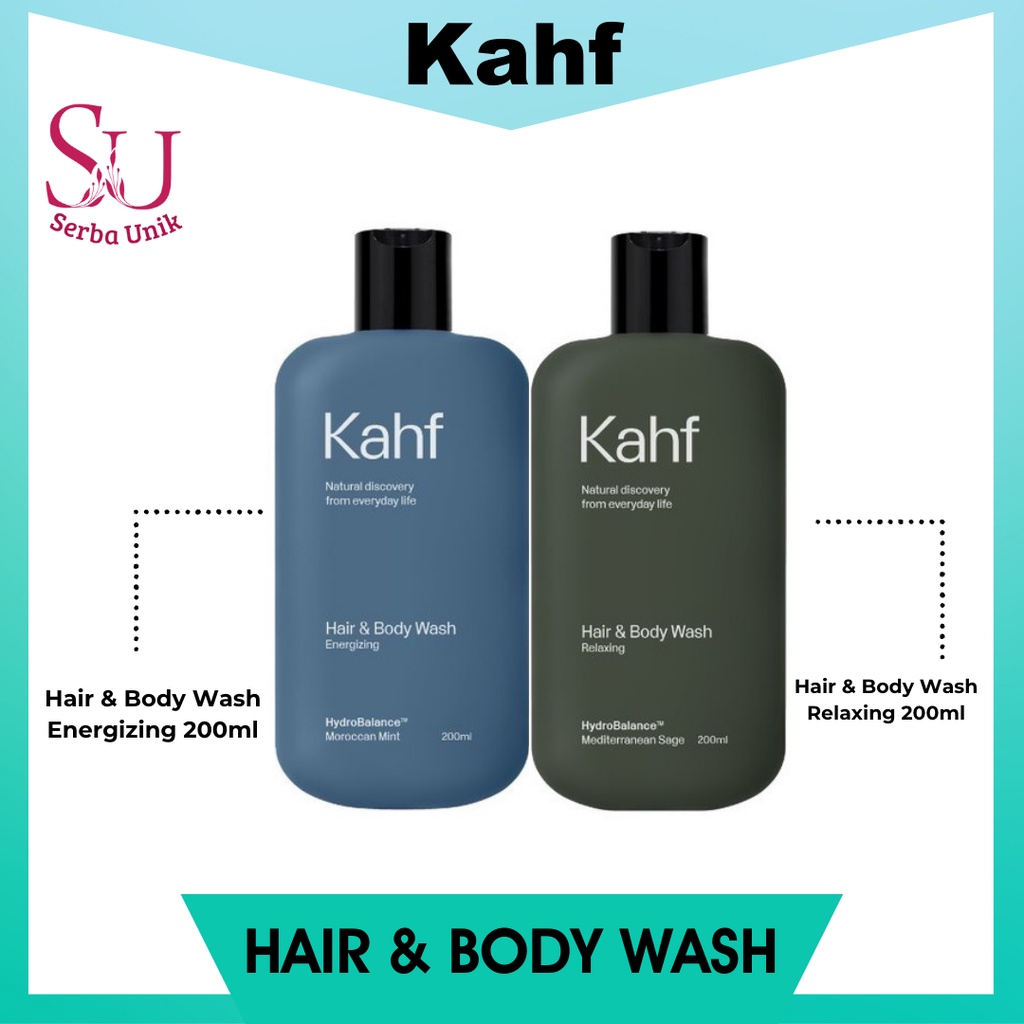 Kahf Energizing Hair & Body Wash 200ml | Relaxing Hair & Body Wash 200ml