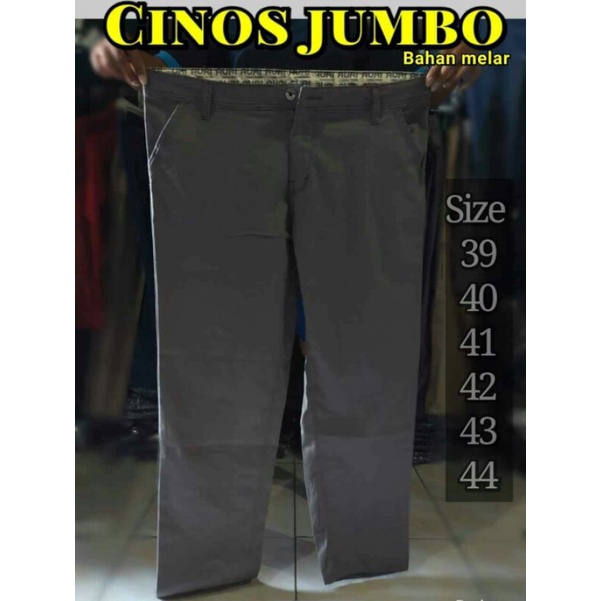 CELANA CHINOS CHINO PRIA BIG SIZE (JUMBO : 39-44)