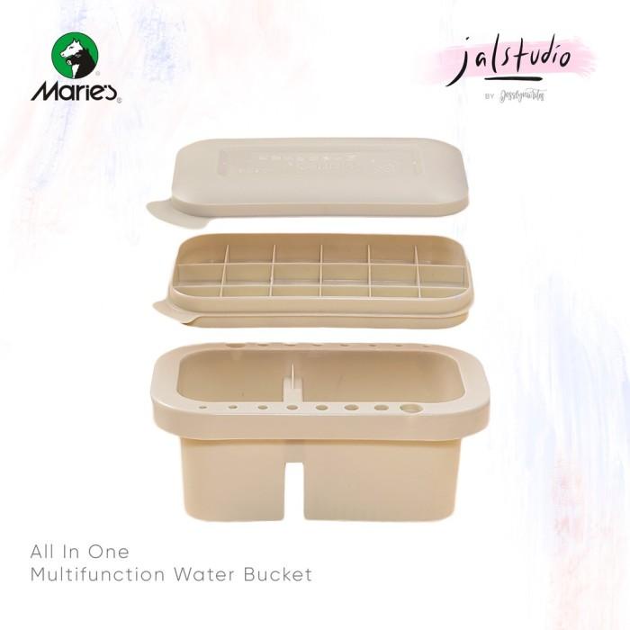 

Maries Watercolor Brush Cleaner Washer Palette Box Watercolour Water Kualitas Terbaik