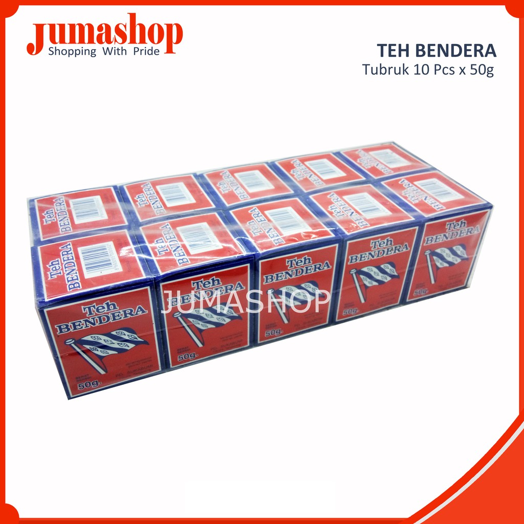 

Teh Bendera Tubruk 50g x 10 Pcs (Kotak) Breawed Tea-Jumashop Jakarta Depok Tangerang