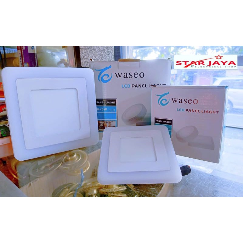 Downlight LED 2 Warna Waseo Inbow 3+3 Watt dan 6+3 Watt Warna Putih-Biru/Putih-Kuning/Putih-Pink