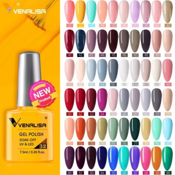 No. 7.5ml 2 Polish/Gel Nail Jual Kutek 61 Polish VIP Venalisa Diskon - Gel NEW 61-90