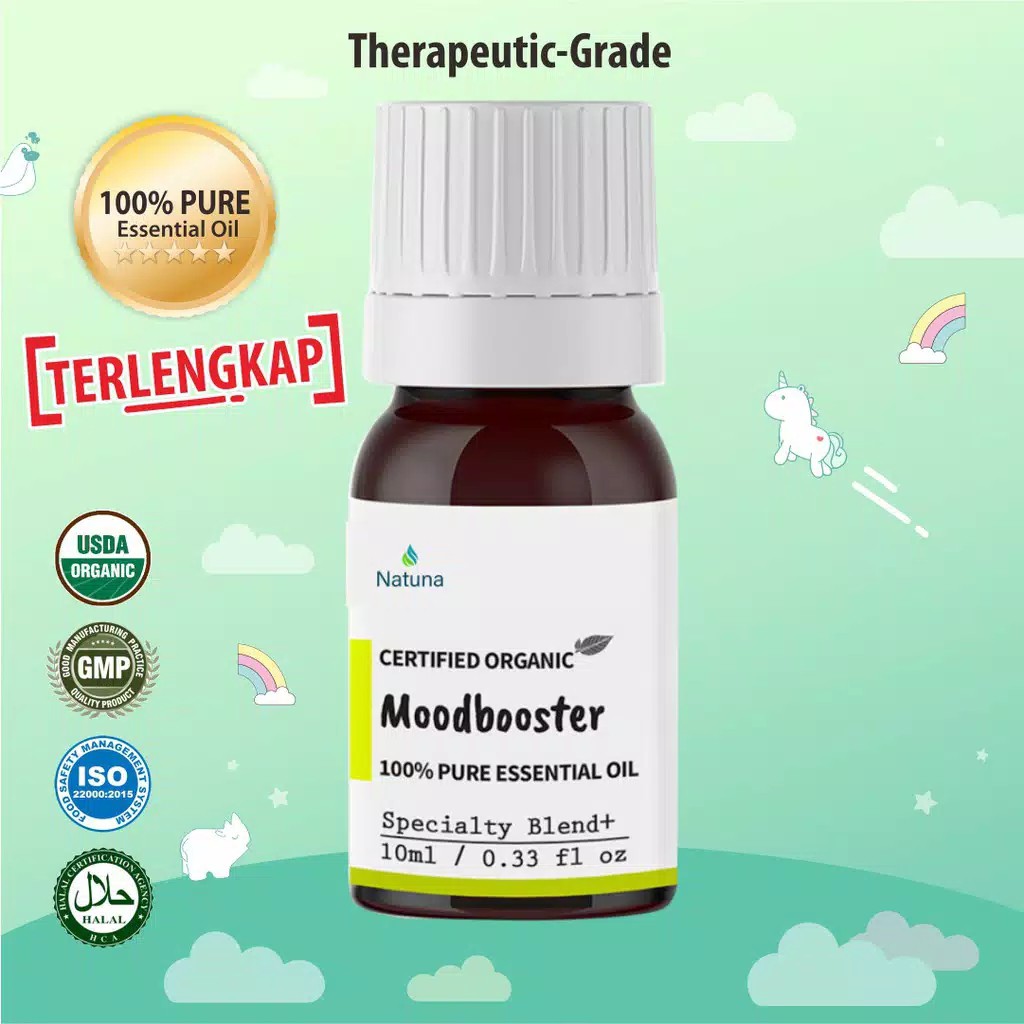 Natuna Moodbooster Essential Oil Minyak Essensial Atsiri Aroma Terapi EO Diffuser Difuser Humidifier