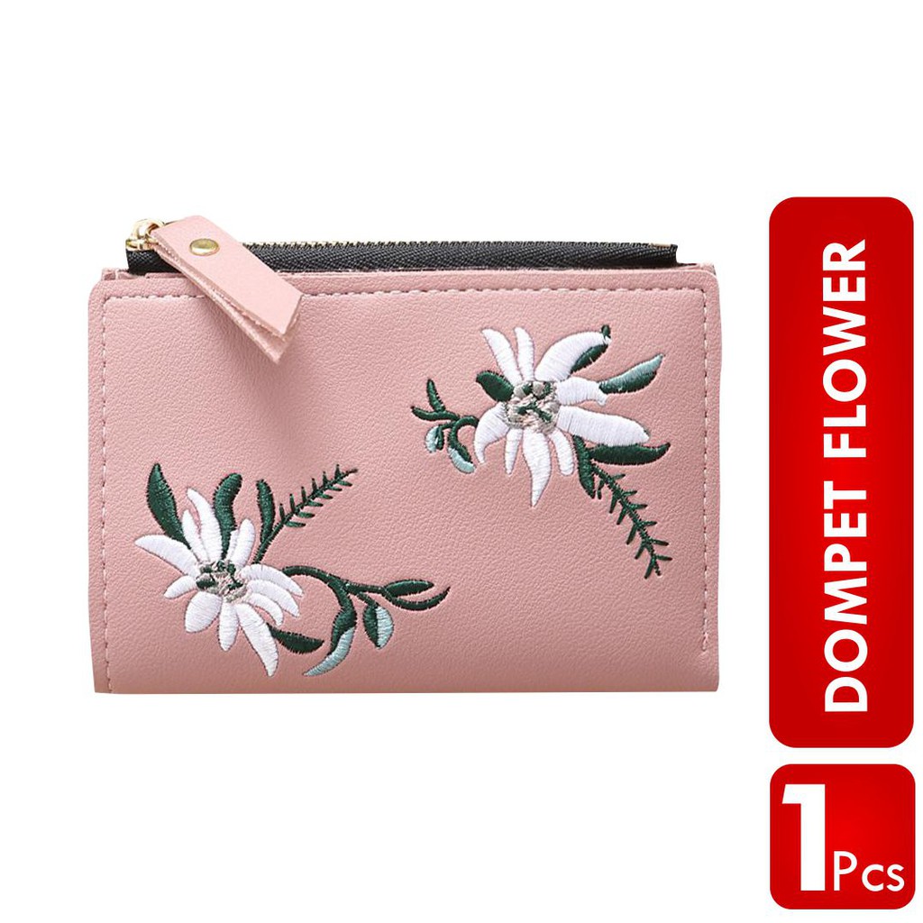  Dompet  Lipat Panjang Flower  Haya Colection Dompet  Wanita 