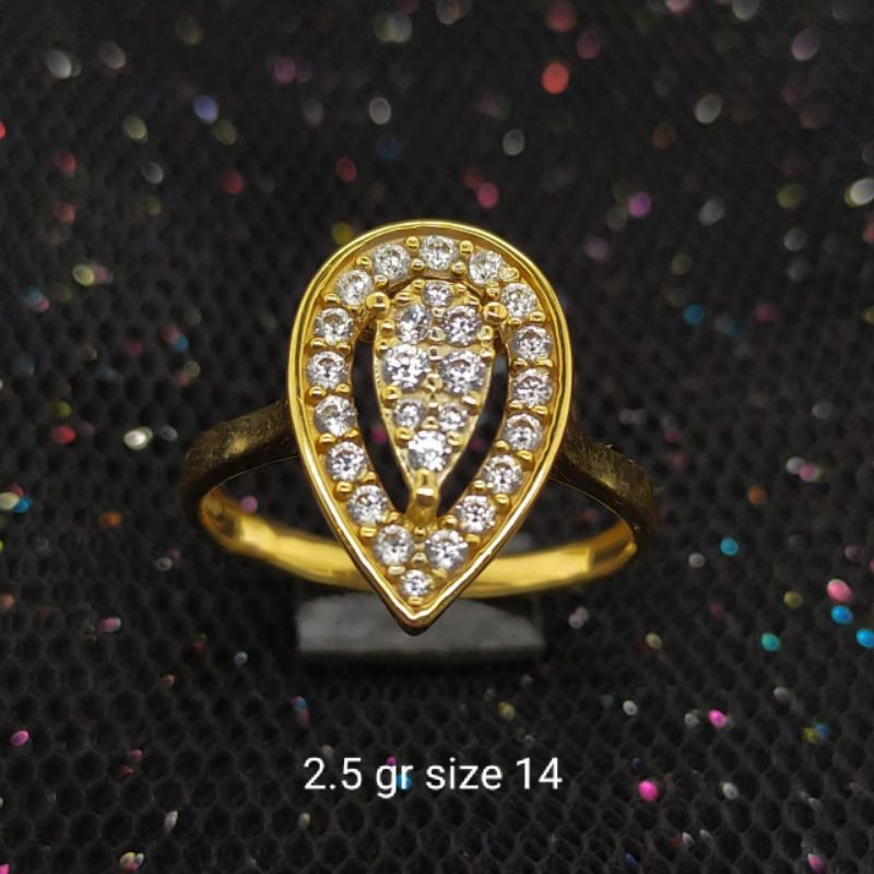 Cincin Emas 17 K - 2.5gr Kadar 750 - 2379