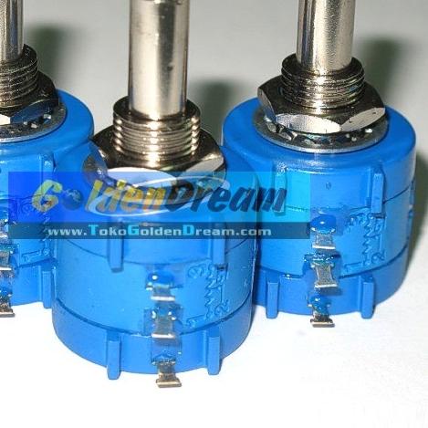 ۝ Bourns Potensiometer 1K Variable Resistor 10 putaran 3590S 1000 ohm ➱