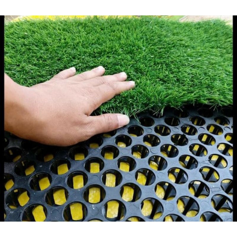 Drainase Rumput sintetis ukuran 50x50 cm drainase siiap kirim