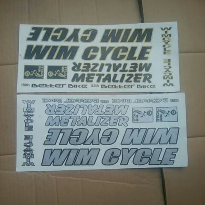 Decal Sticker Sepeda Bmx/MTB WIMCYCLE METALIZER