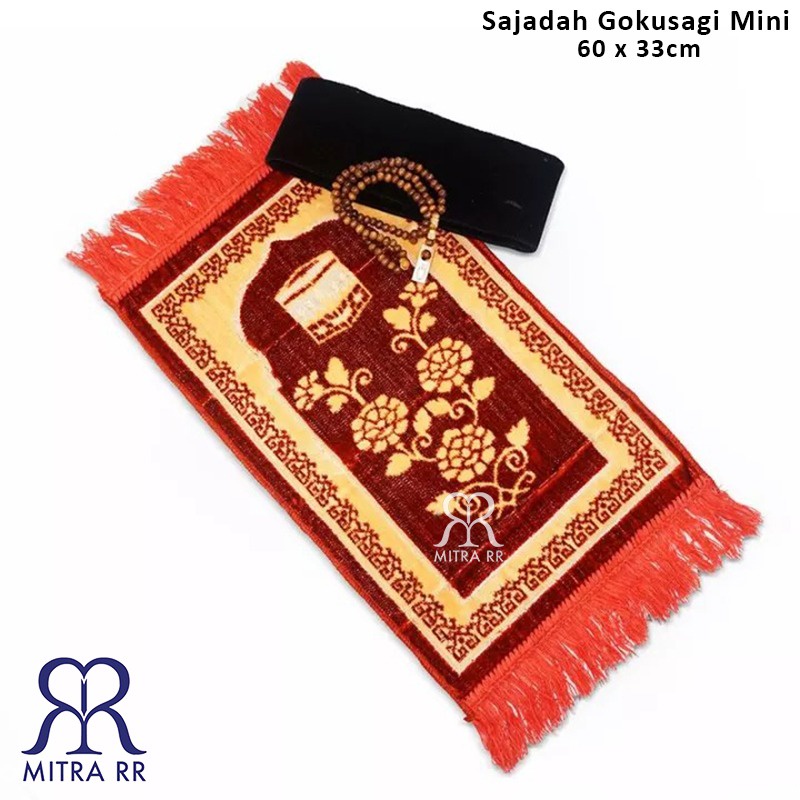 Sajadah Gokusagi Mini 60 x 33cm | Sajadah Anak Kecil Murah | Oleh Oleh Haji Umroh