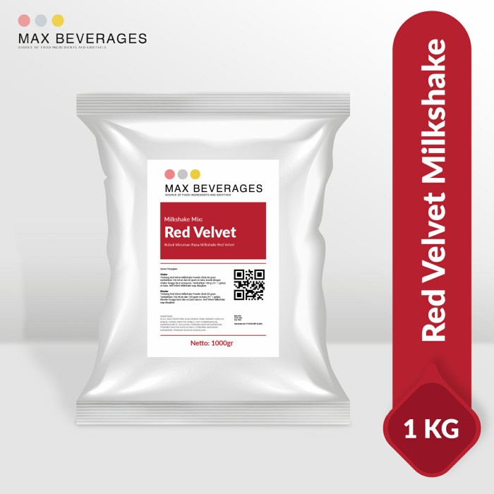 

BUBUK MILKSHAKE HOREKA - POWDER DRINK - RED VELVET MILKSHAKE