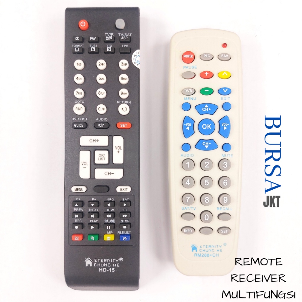 REMOTE DVB T2 RECEIVER MULTIFUNGSI TANAKA MATRIX DLL