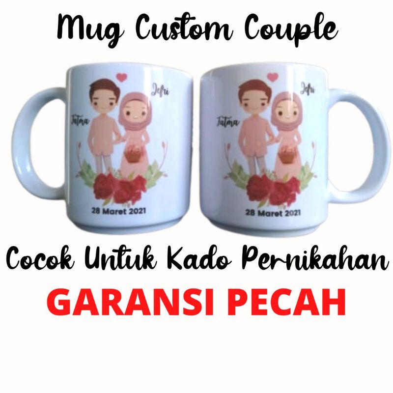 GMC - 09 Souvenir Mug Custom- Mug Costum Couple Mug SQ ONE IMPORT