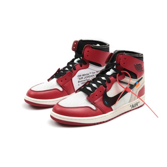 PROMO MID NIKE AIR JORDAN X OFF WHITE OG RETRO 1 PERFECT KICK ORIGINAL PK