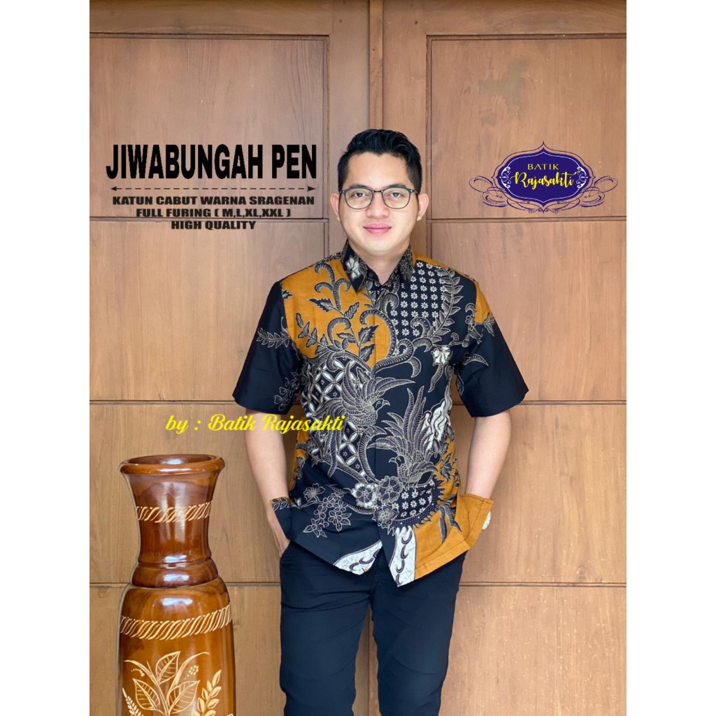 JIWABUNGAH RAJASAKTI KEMEJA BATIK SOLO PRIA LENGAN PENDEK LAPIS FURING ATASAN BATIK PREMIUM MODERN KATUN HALUS  BAHUWIRYA  BANAMITRA BANAMITRA PUTIH BANGSAWAN BAYU PUTRA BERLIAN BIRU BHARATAYUDA BIMASENA BIRENDRA BIRU INDAH BRAHMAKERTA BRAHMAKERTA MERAH