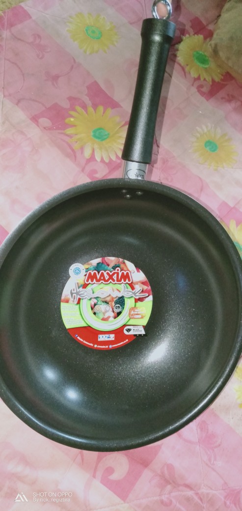 Maxim Hero Wok Wajan Penggorengan Teflon Dalam 28 Cm