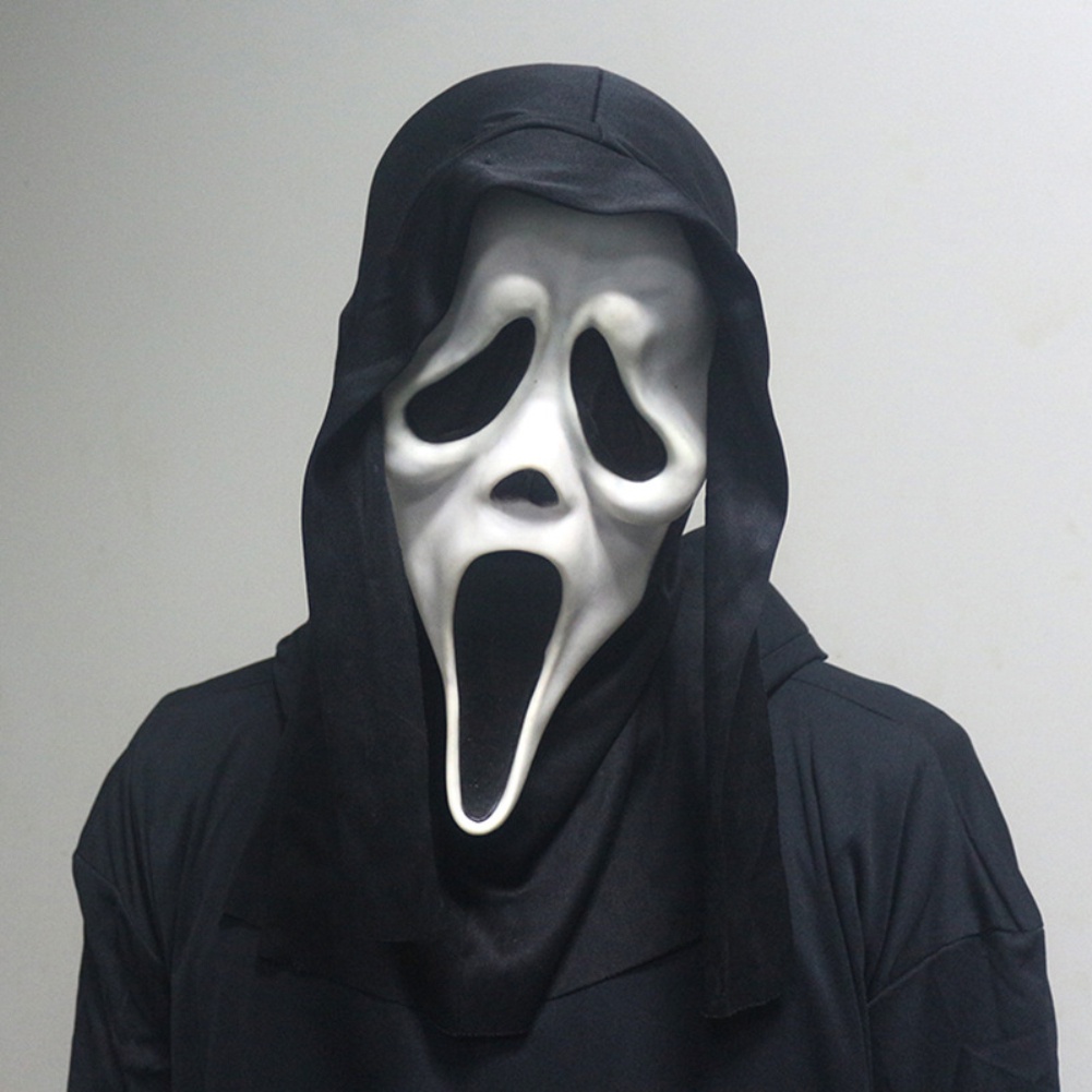 RB Topeng Scream Ghost Tebal Anti Penyok Hantu Seram Cosplay Halloween