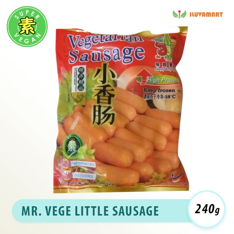 

Mr. Vege Little Sausage 240 gr / Sosis Mini Vegetarian / Xiao Xiang Chang