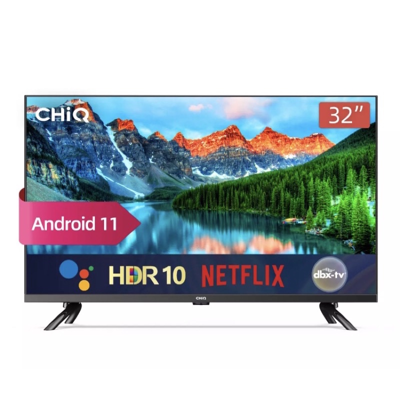 SMART TV ANDROID 32 INCH CHIQ android 11 digital led tv