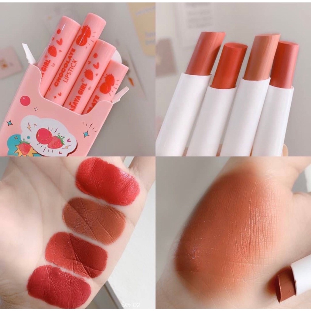 [Per Batang] Lipstick Hasaya Girl Chocolate Lipstick HH1065