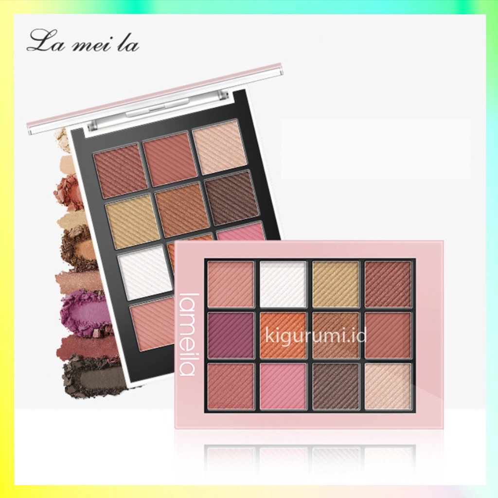 LAMEILA 12 Colors Eyeshadow Glitter Matte Palette Color Shimmer And Matte Eye Shadow Waterproof LA124