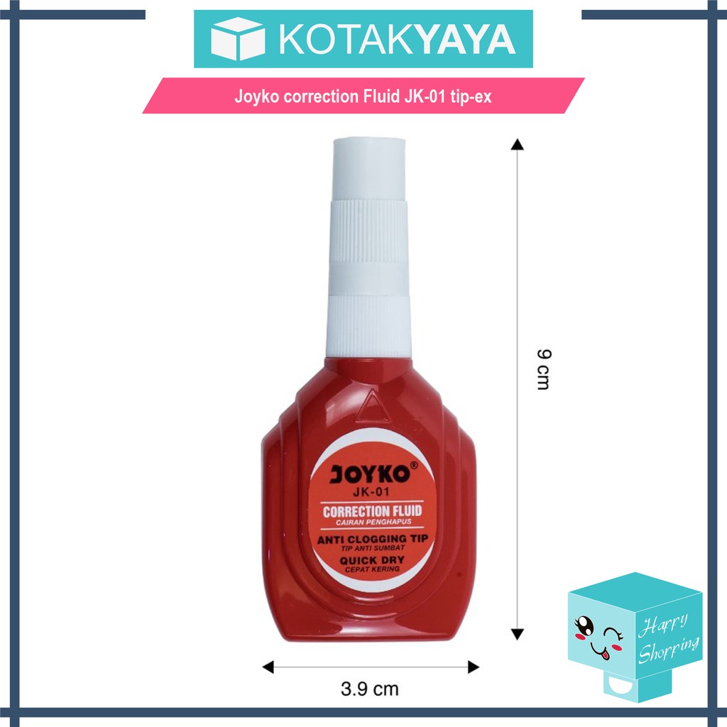 

Joyko correction Fluid / Cairan Koreksi / Penghapus Cair JK-01 tip-ex
