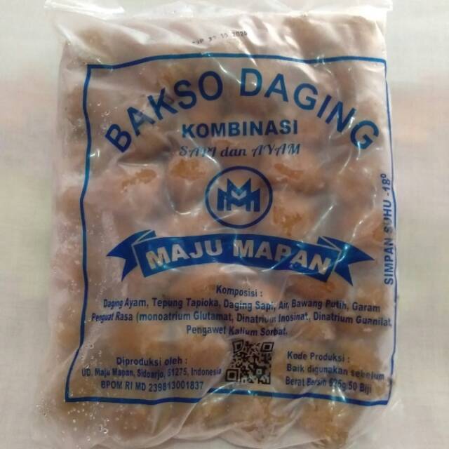 

Bakso daging sapi kombinasi ayam maju mapan