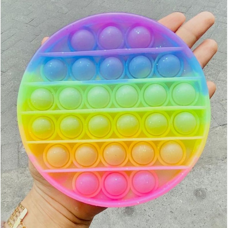 (TERBARU) POP IT MURAH SERI GLITER PASTEL POP IT PASTEL-4