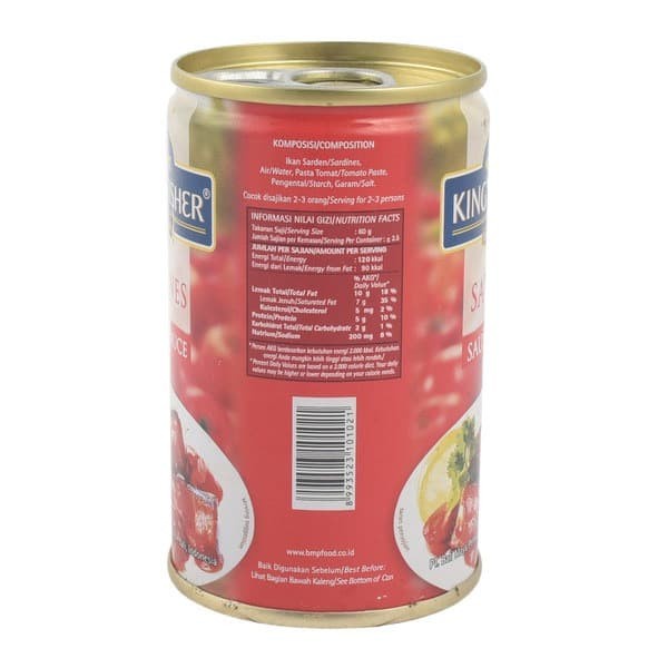 

Gg01Hh King'S Fisher Paket 3 Pcs Sarden Saus Tomat 425G Makanan Kaleng Kings Ds01Gkk