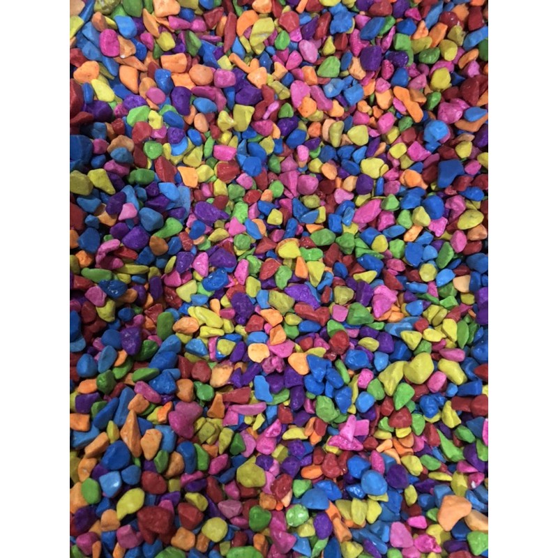 Batu Warna Warni/ Batu Taiwan Hiasan Aquascape Aquarium 300 gr