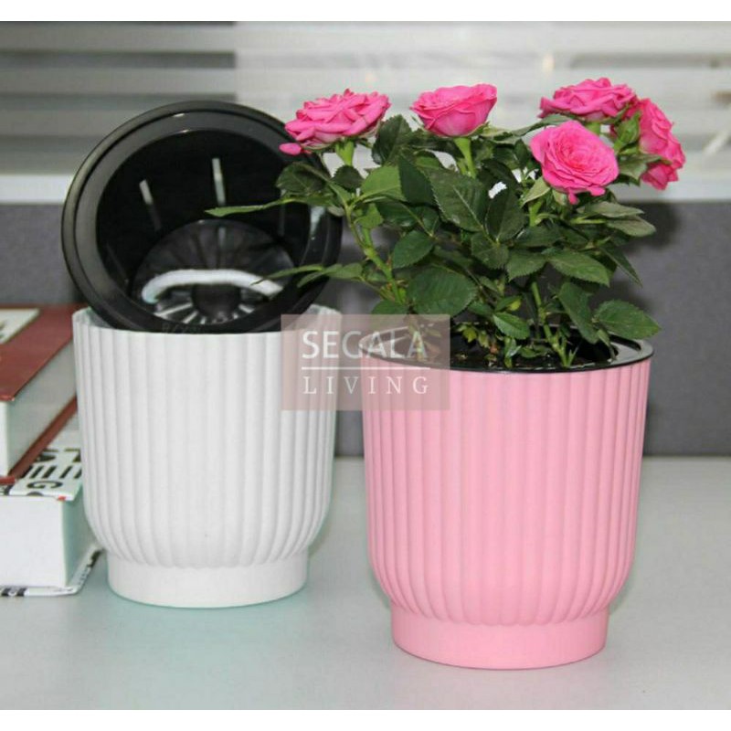 CLASSIC Lazy Pot / Self Watering Pot / Pot Hidroponik