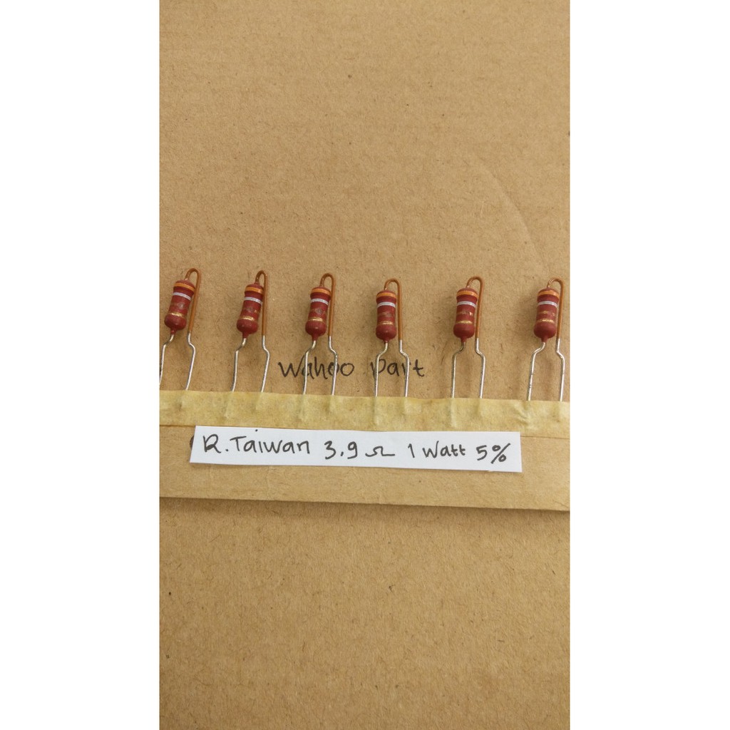 Resistor 3,9 ohm 1 watt 5% taiwan harga (10 pcs )