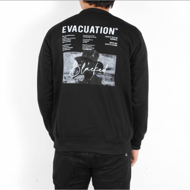 moxsa second store-crewneck dobujack sweater crewneck pria crewneck dobujack pria