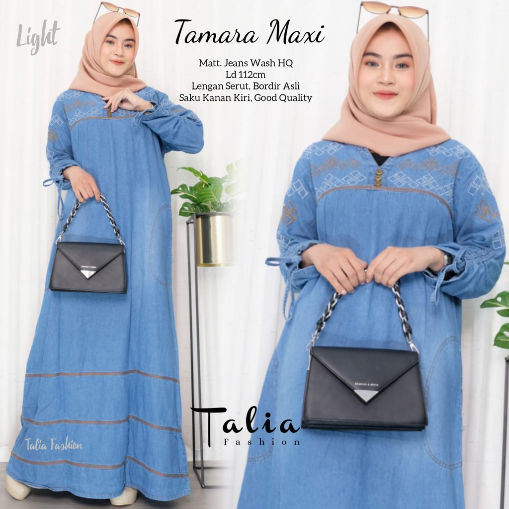 TAMARA MAXI JEANS GAMIS BORDIR MAXY KEKINIAN GBM