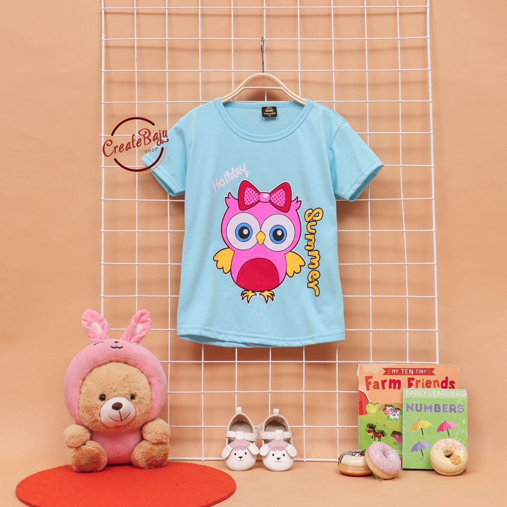 BAJU ATASAN ANAK CEWEK 1-7 TAHUN KAOS ANAK PEREMPUAN TERMURAH FASHION