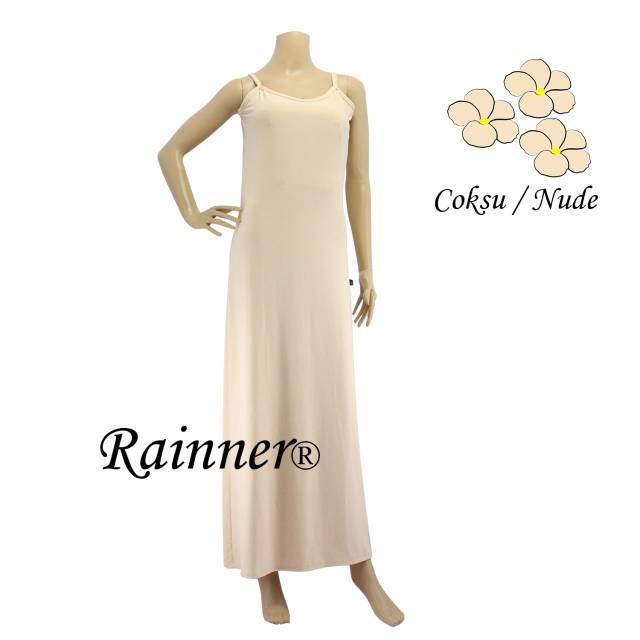Rainner Dalaman Kaftan/Tanktop Gamis/Inner Gamis warna Nude (Coksu)