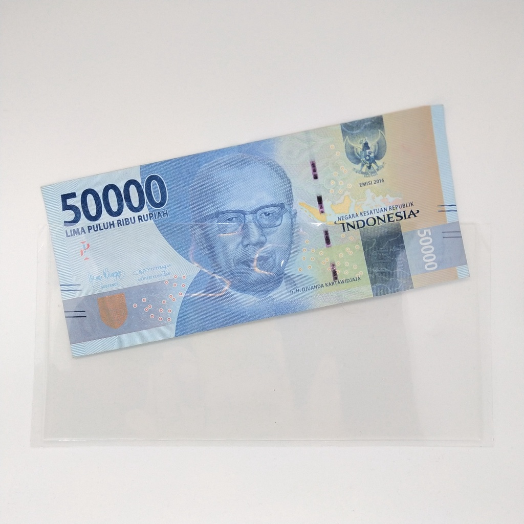 

Clear Cash Envelope 8cm x 16cm (Amplop Transparan Laminasi)