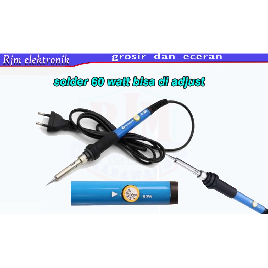 Solder 60watt bisa di adjust