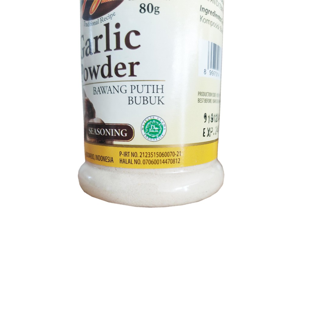 JAYS GARLIC POWDER SEASONING - BUBUK BAWANG PUTIH 80 GR NON MSG HALAL