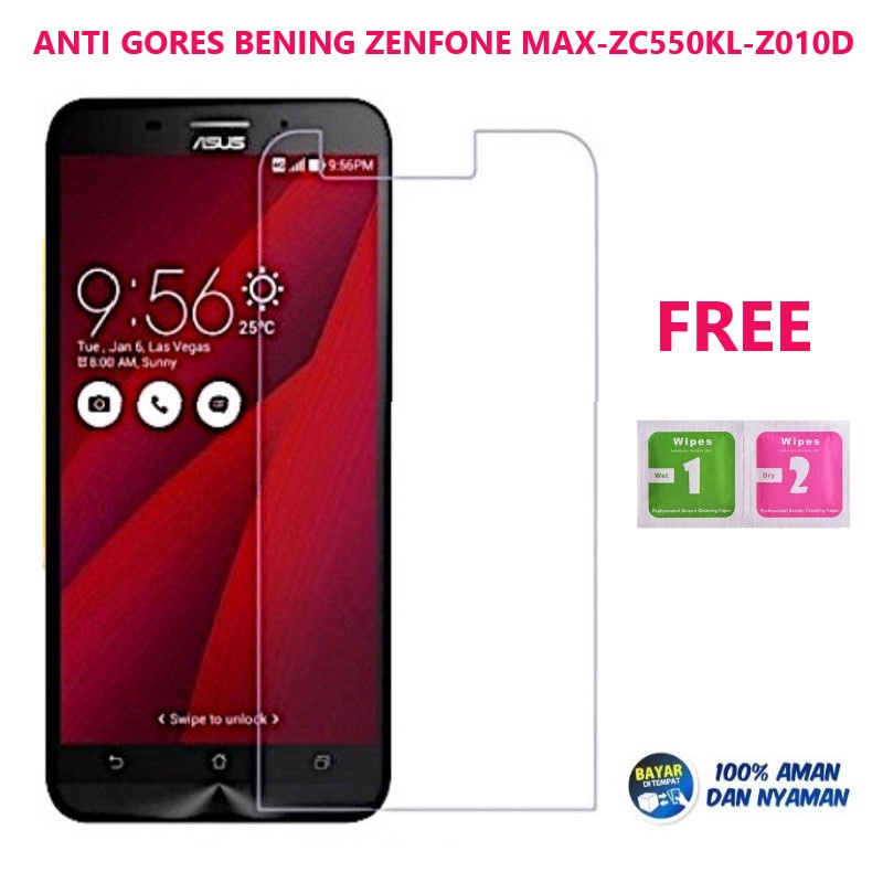 ANTI GORES / TEMPERED GLASS ASUS ZENFONE MAX / ZC550KL / Z010D | SCREEN PROTECTOR | WELSUS ACC
