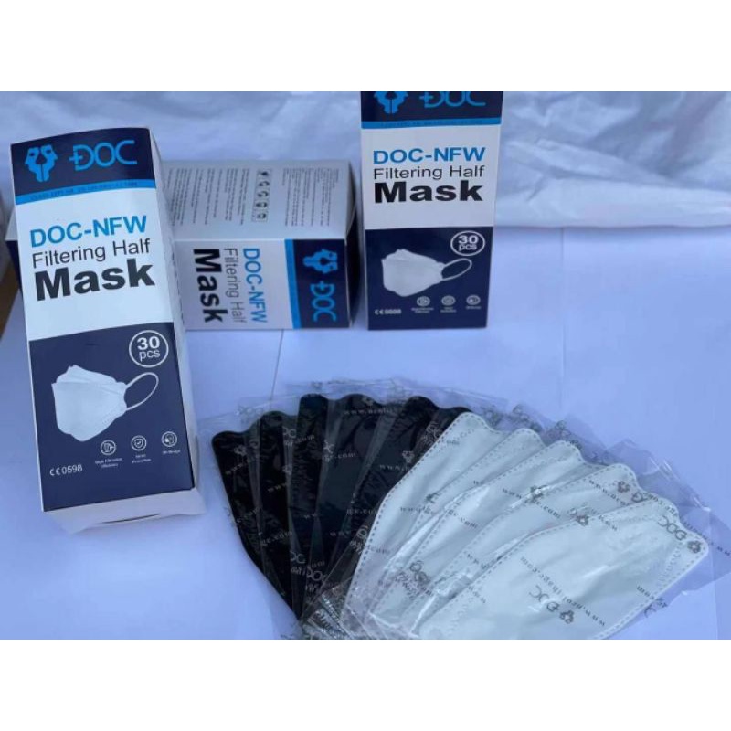 Masker KF94 DOC 4ply disposable facemask single pack isi 30pc Masker KF 94 DOC ORIGINAL