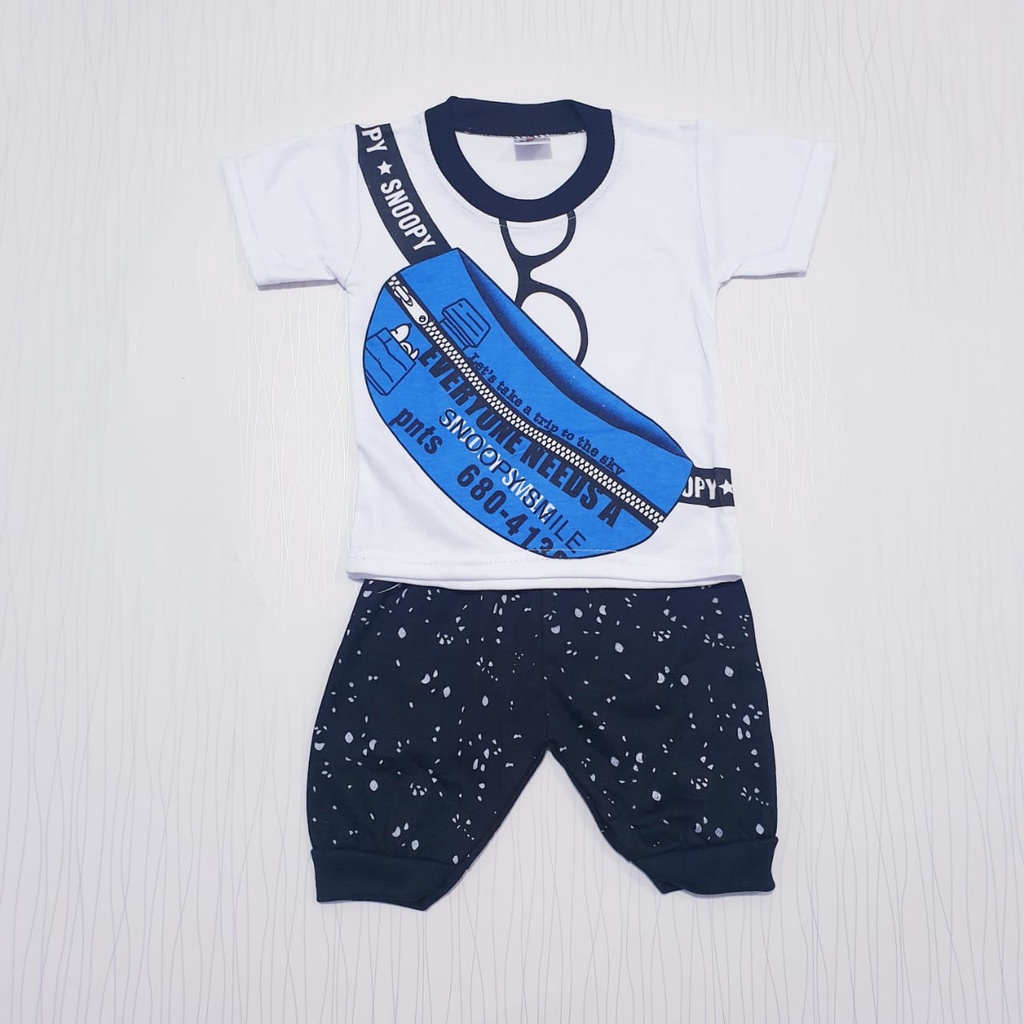 setelan joger anak laki-laki usia 0-12 bulan / pakaian baju bayi cowo &lt; 1 tahun baby gracia