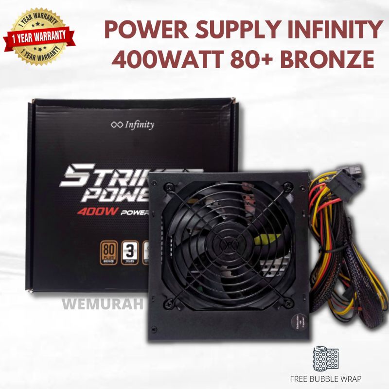 Jual PSU 400 Watt 80+ Bronze - Power Supply 400W Gaming -Psu Gaming VGA