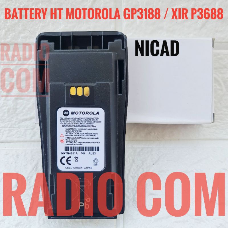 JUAL BATRE HT MOTOROLA GP 3188 NICKEL / BATRE GP 3188 NICAD MURAH