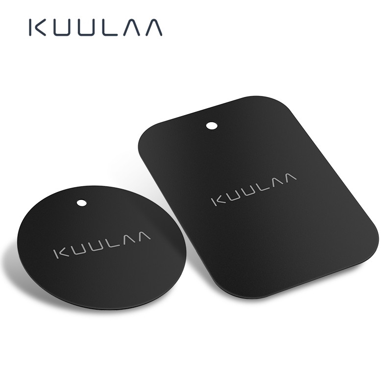 

KUULAA 2Pcs Holder Handphone Magnet Bahan Metal untuk Dashboard Mobil