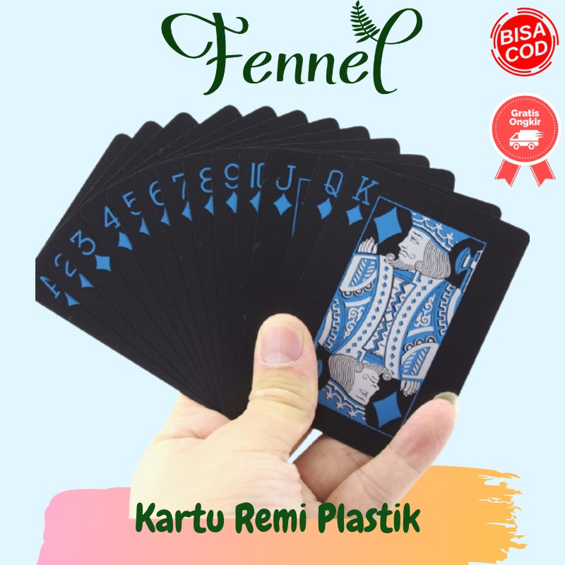 Mainan Kartu Remi Plastik Anti Air