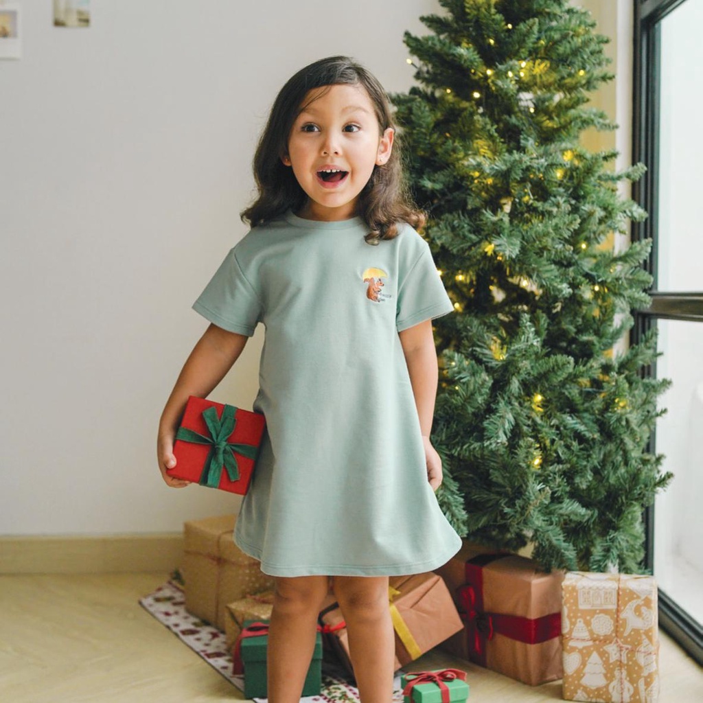 PROMO 7.7 PROMO BAJU LEBARAN MURAH MOOI OVERSIZED BASIC DRESS DRESS ANAK PEREMPUAN 1-5 tahun