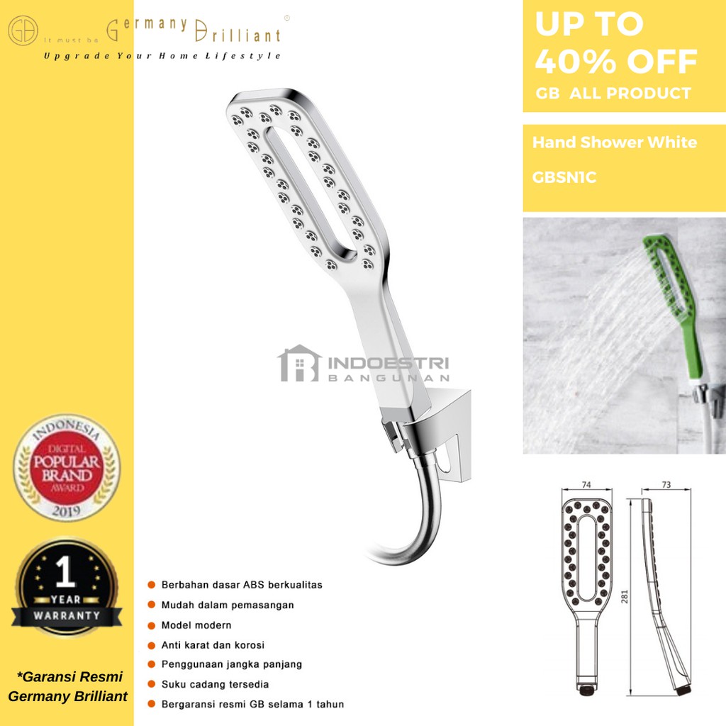 Hand Shower Germany Brilliant VRSN1W White / Hand Shower White Germany Brilliant VRSN1W