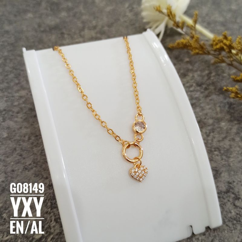 Gelang Yaxiya Rantai Love Gold G08149