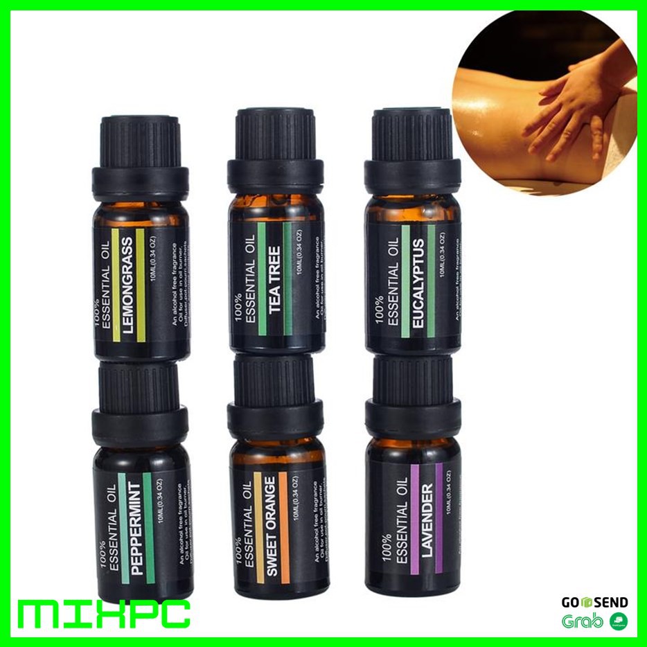 (MAINANKYU) Firstsun Essential Oil  Aromatherapy  Aroma Terapi 6 Botol 10ml